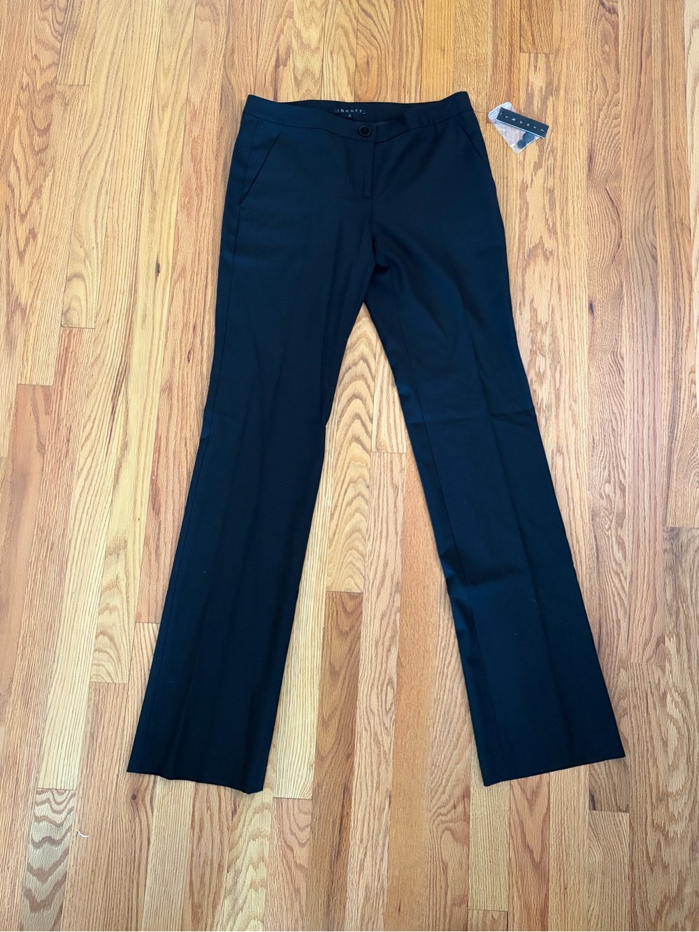 NWT Theory Black Low Rise Trousers